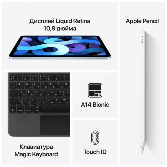 iPad本体 Apple iPad Air+MagicKeyboard+ApplePencil 11インチiPad Air（M2）用Magic Keyboard - 英語（US